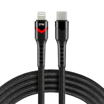 Cable USB-C - Apple Lightning RGB LED 100cm everActive CBB-1CIR for fast charging Power Delivery 27W
