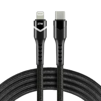 Cable USB-C - Apple Lightning RGB LED 100cm everActive CBB-1CIR for fast charging Power Delivery 27W