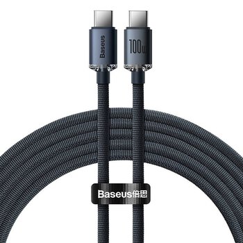 USB-C PD 2.0 200cm Baseus Crystal CAJY000701 Quick Charge 3.0 5A cable with support for 100W fast charging