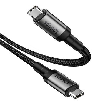 Cable CABLE USB-C PD 3.1 Gen2 100cm Baseus Cafule CATKLF-SG1 5A 100W High-Speed Data Transmission 10Gbps 4K