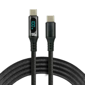 Kabel przewód USB-C PD E-Marker LCD 200cm everActive CBB-2PD5L Power Delivery 3.0 5A/20V 100W