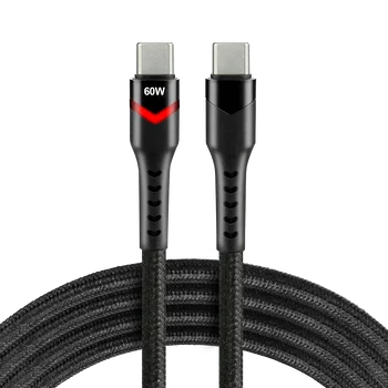 Cable 100cm USB-C PD RGB LED cable everActive CBB-1PDR Power Delivery 2.0 with support for fast charging 3A/20V 60W