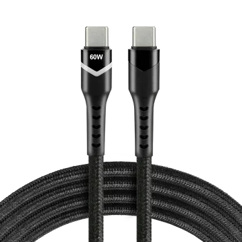 Cable USB-C PD RGB LED 200cm cable everActive CBB-2PDR Power Delivery 2.0 with support for fast charging 3A/20V 60W