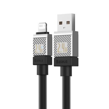 Cable USB - Lightning / iPhone 100cm Baseus CoolPlay CAKW000401 with 2.4A fast charging support