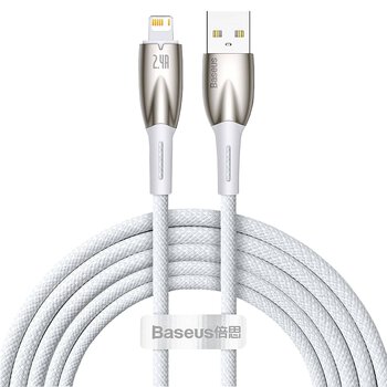 USB Cable - Lightning / iPhone 100cm Baseus Glimmer CADH000202 with support for fast charging 2.4A