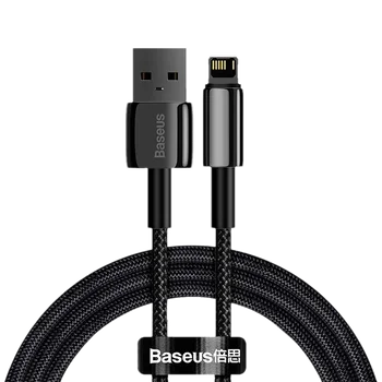 Cable USB - Lightning / iPhone 100cm Baseus Tungsten Gold CALWJ-01 with 2.4A fast charging support