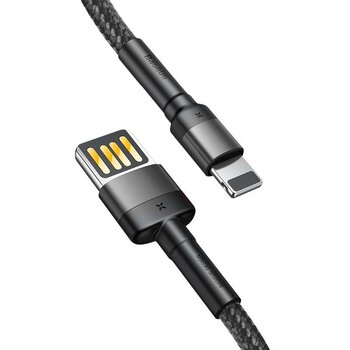 USB cable - Lightning / iPhone 100cm Baseus Cafule CALKLF-GG1 with 2.4A fast charging support