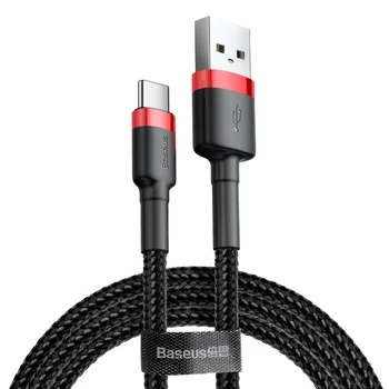 Kabel przewód USB - USB-C / Typ-C 100cm Baseus Cafule CATKLF-B91 Quick Charge 3A z obsługą szybkiego ładowania