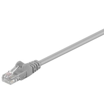 Kabel sieciowy UTP Patchcord RJ45 kat. 5e skrętka drut 15m szary