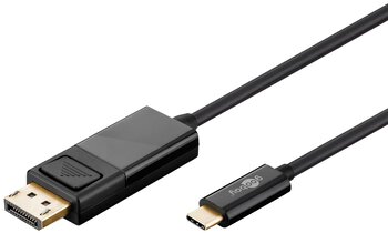 OUTLET Kabel typ C - DisplayPort DP 1,2m Goobay 51767 4K 60Hz 3D