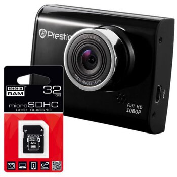 Kamera samochodowa DVR Prestigio RoadRunner 519 + microSDHC 32GB Goodram class 10