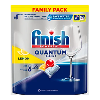 Dishwasher capsules Finish Quantuml Lemon 135 pcs.