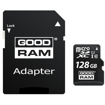 Memory card GOODRAM microSDXC 128GB class 10 UHS-I + SD Adapter