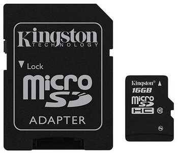 karta pamięci Kingston microSDHC 16GB class 10 + adapter SD