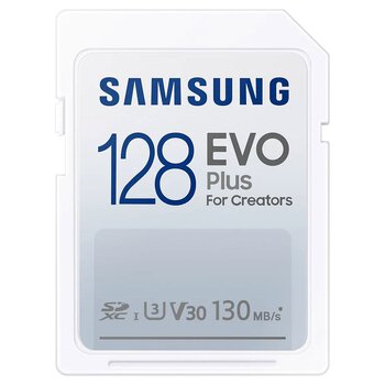 Memory card Samsung EVO Plus SDXC 128GB class 10 UHS-I U3 V30 - 130MB/s