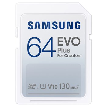 Memory card Samsung EVO Plus SDXC 64GB class 10 UHS-I U1 V10 - 130MB/s