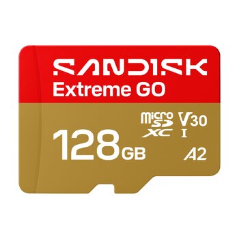 Karta pamięci SanDisk microSD (microSDXC) 128GB Extreme GO 240/120MB/s UHS-I U3 V30 A2