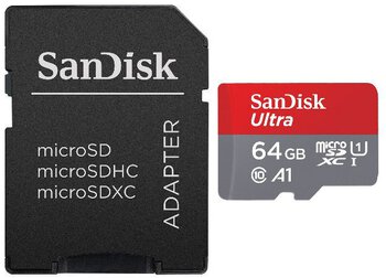 SanDisk microSD memory card (microSDXC) 64GB ULTRA 120MB/s