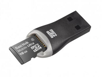 karta pamięci SanDisk MicroSDHC Mobile Ultra 16GB + czytnik USB