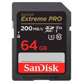 Karta pamięci SD (SDXC) SanDisk 64GB Extreme PRO 200/90MB/s UHS-I U3 V30