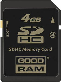 karta pamięci SDHC Goodram 4GB class 4 - rozpakowana
