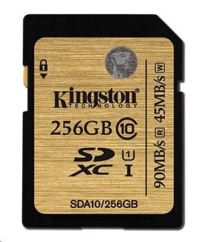 Kingston SDXC 256GB class 10 UHS-I - 45/90MB/s