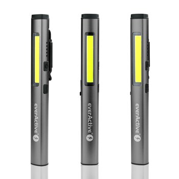 Rechargeable workshop inspection flashlight diode (LED) everActive PL-350R