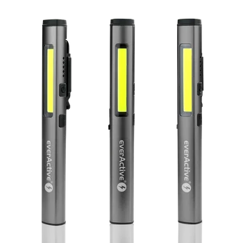 Rechargeable workshop inspection flashlight diode (LED) everActive PL-350R