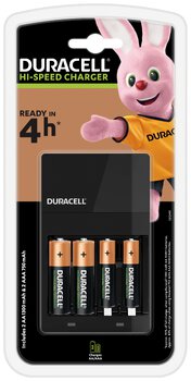 Duracell CEF14 battery charger + 2 x R6/AA 1300 mAh + 2 x R03/AAA 750 mAh