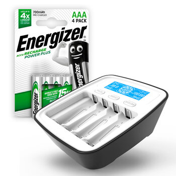 KIT everActive NC-1000M + R03 AKU 4BL ENERGIZER POWER PLUS 700 HR03 Ni-MH battery charger