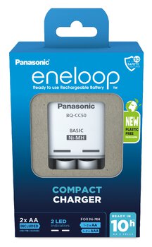 Ładowarka akumulatorków Ni-MH Panasonic Eneloop BQ-CC50 + 2 x R6/AA Eneloop 2000mAh BK-3MCDE