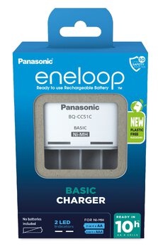 Rechargeable battery charger Ni-MH Panasonic Eneloop BQ-CC51 EKO