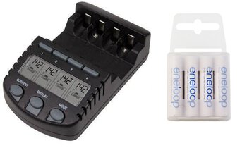 ładowarka BC-700 + 4 x R03/AAA Panasonic Eneloop 800 (box)