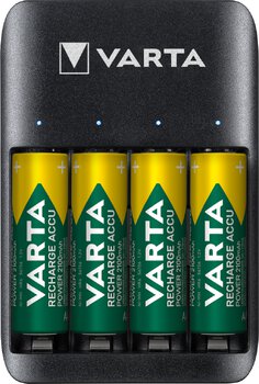 Battery charger Ni-MH VARTA QUATRO 57652 + 4 rechargeable batteries Varta 2100 mah AA