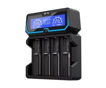 Chargeur pour batteries 3.7V/1.2V XTAR X4 microUSB pbank
