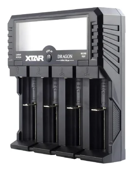 Charger for cylindrical Batteries Li-ion 18650 Xtar VP4 + Dragon