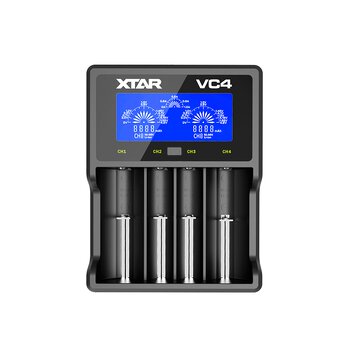 Charger for Li-ion cylindrical batteries and NiMH Xtar VC4