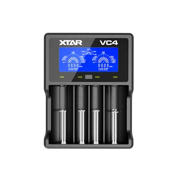 Charger for cylindrical Li-ion and NiMH batteries Xtar VC4