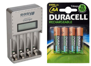 Ładowarka Easy Touch ET-3206 + 4 x R6/AA Duracell 2400 mAh