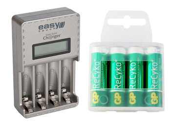Ładowarka Easy Touch ET-3206 + 4 x R6/AA GP Recyko+ 2000mAh (box)