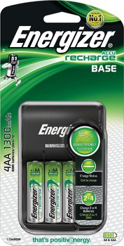 Energizer Base Charger + 4 x R6/AA 1300 mAh