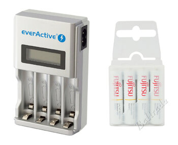ładowarka everActive NC-450 + 4 x R03/AAA Fujitsu 800 (box)
