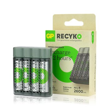 Ładowarka GP ReCyko Speed M452 microUSB + 4× AA 2600mAh Ładowarka GP ReCyko Speed M452 microUSB + 4× AA 2600mAh