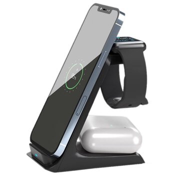 Qi Goobay 60217 3in1 Inductive Charger for Apple iPhone Watch AirPods