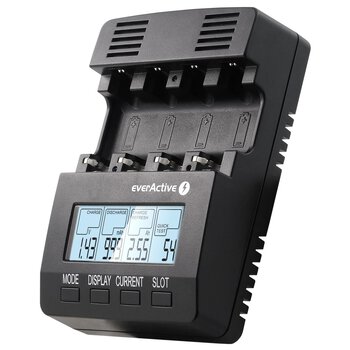 everActive NC-3000 professional Ni-MH battery charger + 2 C/D adapters