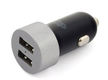 ładowarka samochodowa GP CC41 czarna 4,8A z dwoma gniazdami USB 2x 2,4A