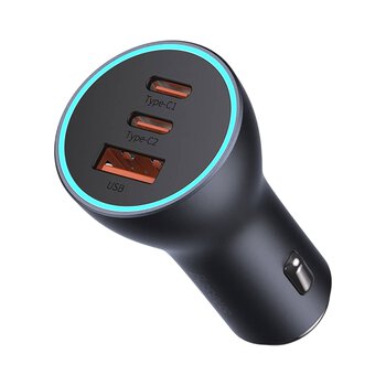 Ładowarka samochodowa z gniazdem 1xUSB 2xUSB-C  Baseus 65W CGJP010013