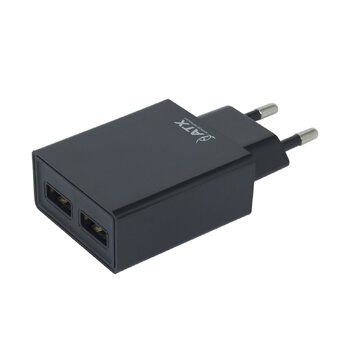 Ładowarka sieciowa ATX Platinum U05 z dwoma gniazdem USB 2000mA + 1000mA