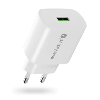 Ładowarka sieciowa everActive SC-250Q z gniazdem USB QC3.0 18W
