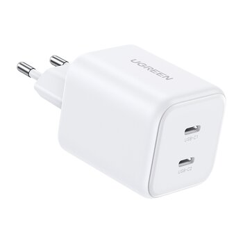 Ładowarka sieciowa do telefonu / smartfona UGREEN 45W 2x USB-C X526 65154 Ładowarka sieciowa do telefonu / smartfona UGREEN 45W 2x USB-C X526 65154